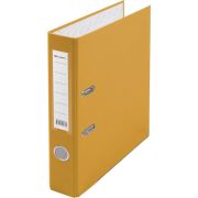 Папка-регистратор Lamark PP 50 мм желтый, металл.окантовка, карман, собранная