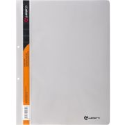 Папка-скоросшиватель Lamark А4, прозрачный верхний лист, 0,14/0,16 мм с внешней перфорацией, белая