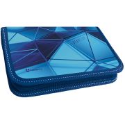 Пенал Lamark Geometry, 1 отделение, на 17 предметов, 115х205х30 мм, на молнии, покрытие Soft touch