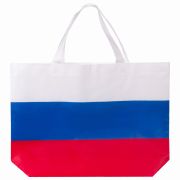 Сумка «Флаг России» триколор, 40х29 см, нетканое полотно, BRAUBERG, 605519, RU39