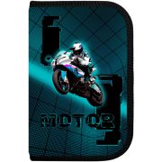 *Пенал Lamark SMART POCKET «Motor» ,1 отделение, на 14 предметов, 130х200х20 мм, откидной карман для смартфона внутри