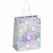 Пакет подарочный (1 штука) 18x10x23 см, ЗОЛОТАЯ СКАЗКА «Цветочная композиция», ламинированный, 606595