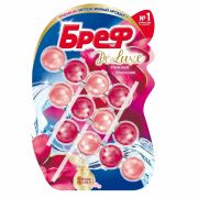 Освежитель WC (для туалета) твердый 3х50 г БРЕФ De Luxe, «Нежная магнолия», 17258
