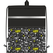 Сумка для сменной обуви Lamark «Monster Game», 33х42 см, на шнурке, карман на молнии, полноцветная печать на кармане, светоотражающая лента, ручка-петля