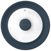 Крышка для любой сковороды и кастрюли универсальная 3 размера (16-18-20 см) антрацит, DASWERK (ДАСВЕРК), 607583