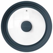 Крышка для любой сковороды и кастрюли универсальная 3 размера (22-24-26 см) антрацит, DASWERK (ДАСВЕРК), 607586