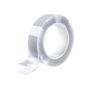 Многоразовая двухсторонняя прозрачная крепежная лента «Скотч NANO tape» 3 м х 30 мм, 2 мм, DASWERK (ДАСВЕРК), 607928