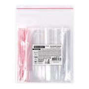 Пакеты ZIP LOCK «зиплок» ПРОЧНЫЕ, комплект 100 шт., 100х150 мм, ПВД, 60 мкм, BRAUBERG EXTRA, 608170