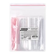 Пакеты ZIP LOCK «зиплок» СВЕРХПРОЧНЫЕ, комплект 100 шт., 100х150 мм, ПВД, 100 мкм, BRAUBERG EXTRA, 608182