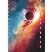 Тетрадь Lamark Cosmos, А4, на гребне, 205х290 мм, 80 л., клетка, обложка - металлизированный картон, полноцветная печать
