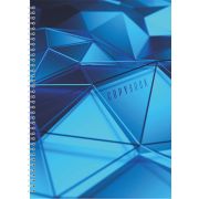 Тетрадь Lamark Geometry А4, на гребне, 205х290 мм, 80 л., клетка, обложка - металлизированный картон, полноцветная печать