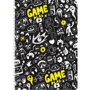 Тетрадь общая Lamark Monster Game, А5, на гребне, 148х210 мм, 48 л., клетка, картонная обложка, полноцветная печать, ламинация soft touch