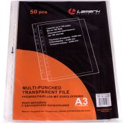 Файл-вкладыш Lamark с перфорацией, А3 верт., 0,050 мм, «яичная скорлупа», 50 шт/упак