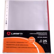 Файл-вкладыш Lamark, с перфорацией, А4+, 0,040 мм, с цветным кантом, «яичная скорлупа», 25 шт/упак