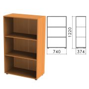 Шкаф (стеллаж) «Фея», 740х370х1220 мм, 2 полки, цвет орех милан, ШФ13.5