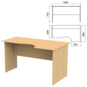 Стол письменный эргономичный «Канц», 1400х800х750 мм, правый, цвет бук невский, СК30.10