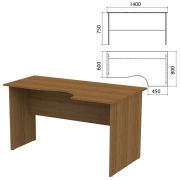 Стол письменный эргономичный «Канц», 1400х800х750 мм, правый, цвет орех пирамидальный, СК30.9