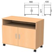 Тумба для оргтехники «Канц», 900х430х677 мм, 2 двери, цвет бук невский, ТК28.10