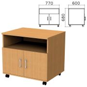 Тумба для оргтехники «Монолит», 770х600х680 мм, 2 двери, полка, цвет бук бавария, ТМ30.1