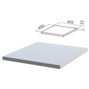 Крышка для тумбы приставной «Монолит», 400х450х22 мм, серая, ТМ01.11