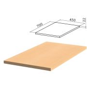 Крышка для тумбы приставной (код 640144, 640147) «Монолит», 450х700х22 мм, бук бавария, ТМ03.1