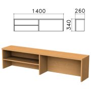 Надстройка для стола письменного «Монолит», 1400х260х340 мм, 1 полка, цвет бук бавария, НМ38.1