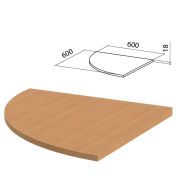 Стол приставной угловой «Эко», 600х600х740 мм, БЕЗ ОПОРЫ (640272), бук бавария, 400750-55