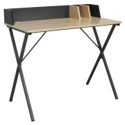 Стол на металлокаркасе BRABIX «LOFT CD-007», 800х500х840 мм, органайзер, комбинированный, 641227