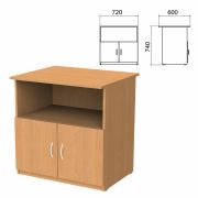 Тумба для оргтехники «Бюджет», 720х600х740 мм, 2 двери, груша ароза, 402658-336