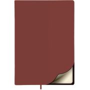 Ежедневник недатированный Lamark Magic Soft Touch FLEX A5 бордо, 256 стр., кремовый блок, закругленные углы, ляссе в цвет обложки