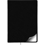 Ежедневник недатированный Lamark Modern FLEX A5 черный, 256 стр., закругленные углы, ляссе, белый блок
