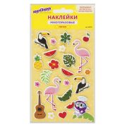 Наклейки зефирные «Гавайи», многоразовые, 10х15 см, ЮНЛАНДИЯ, 661795