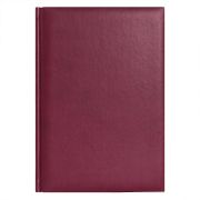 Ежедневник недатированный Lamark Velvet A5 бордовый, 352 стр. искусственная кожа, ляссе, перфорация угла, белый блок