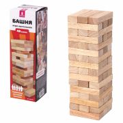 Игра настольная «БАШНЯ», 48 деревянных блоков, ЗОЛОТАЯ СКАЗКА, 662294