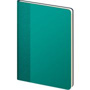 Ежедневник недатированный Lamark Velvet Premium FLEX A5 мятный, 256 стр., кремовый блок, закругленные углы, ляссе в цвет обложки