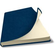 Записная книга - Скетчбук Lamark Salut FLEX A5 синий, 160 стр., крем. блок, без линовки, закругленные углы