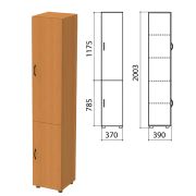 Шкаф закрытый «Фея», 370х390х2000 мм, цвет орех милан (КОМПЛЕКТ)