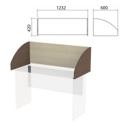 Экран-перегородка «Канц» 1232х600х420 мм, цвет дуб молочный/венге (КОМПЛЕКТ С ФУРНИТУРОЙ)