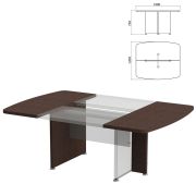 База стола для переговоров «Приоритет» 1400х1200х750 мм, венге (КОМПЛЕКТ)