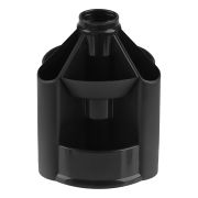 Подставка-органайзер «Mini Desk», вращающаяся, 107х107х140 мм, 10 отделений, черная, ОР70