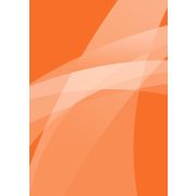 Блокнот на гребне А7 40л Оранжевый Графика