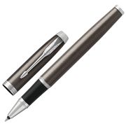 Ручка-роллер PARKER «IM Core Dark Espresso CT», корпус кофейный лак, хромированные детали, черная, 1931664