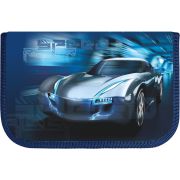 Пенал Lamark SMART POCKET «Speed Racer blue», 1 отделение, на 14 предметов, 130х200х20 мм, откидной карман для смартфона внутри