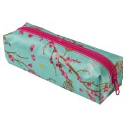 Пенал-косметичка, полиэстер с пропиткой, «Сакура», голубой, 20х6х5 см, К-21