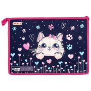 Папка для тетрадей ПИФАГОР А4, 1 отделение, картон/пластик, на молнии, «Little friend», 270853