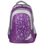 Рюкзак BRAUBERG для старшеклассников/студентов/молодежи, «Цветочный узор», 25 литров, 30х18х49 см, 225288