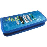 Пенал Lamark SkateBoard, 1 отд., на 11 предметов, 60х195х25 мм, на молнии, ламинированный картон