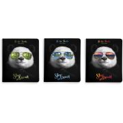 Тетрадь общая Lamark «Panda», А5, 48 л., на склейке, 163х201 мм, клетка, матовая лам., выб.лак, 3 дизайна в блоке