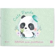 Альбом для рисования Lamark «Милая Панда», А5, 12 л., на скобе, 205х145 мм, блок - офсет 100 г/м