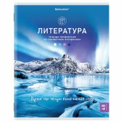 Тетрадь предметная «КЛАССИКА NATURE» 48 л., обложка картон, ЛИТЕРАТУРА, линия, BRAUBERG, 404588